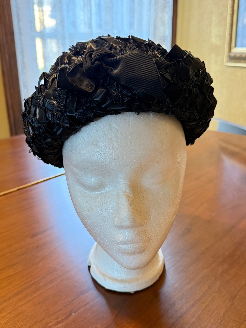 Classic Black Bow Pillbox Hat - Women Accessories